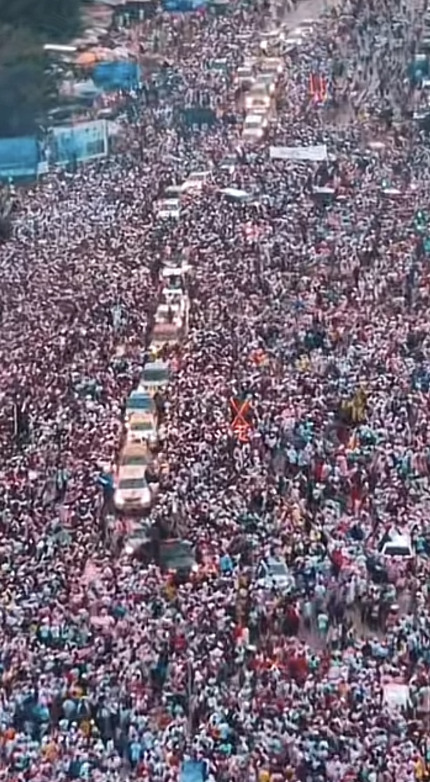 Scenes from the recent election campaign