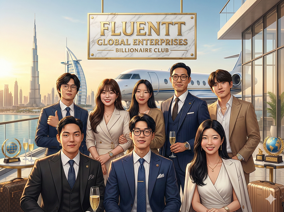 AI로 생성한 플루언트 팀 사진