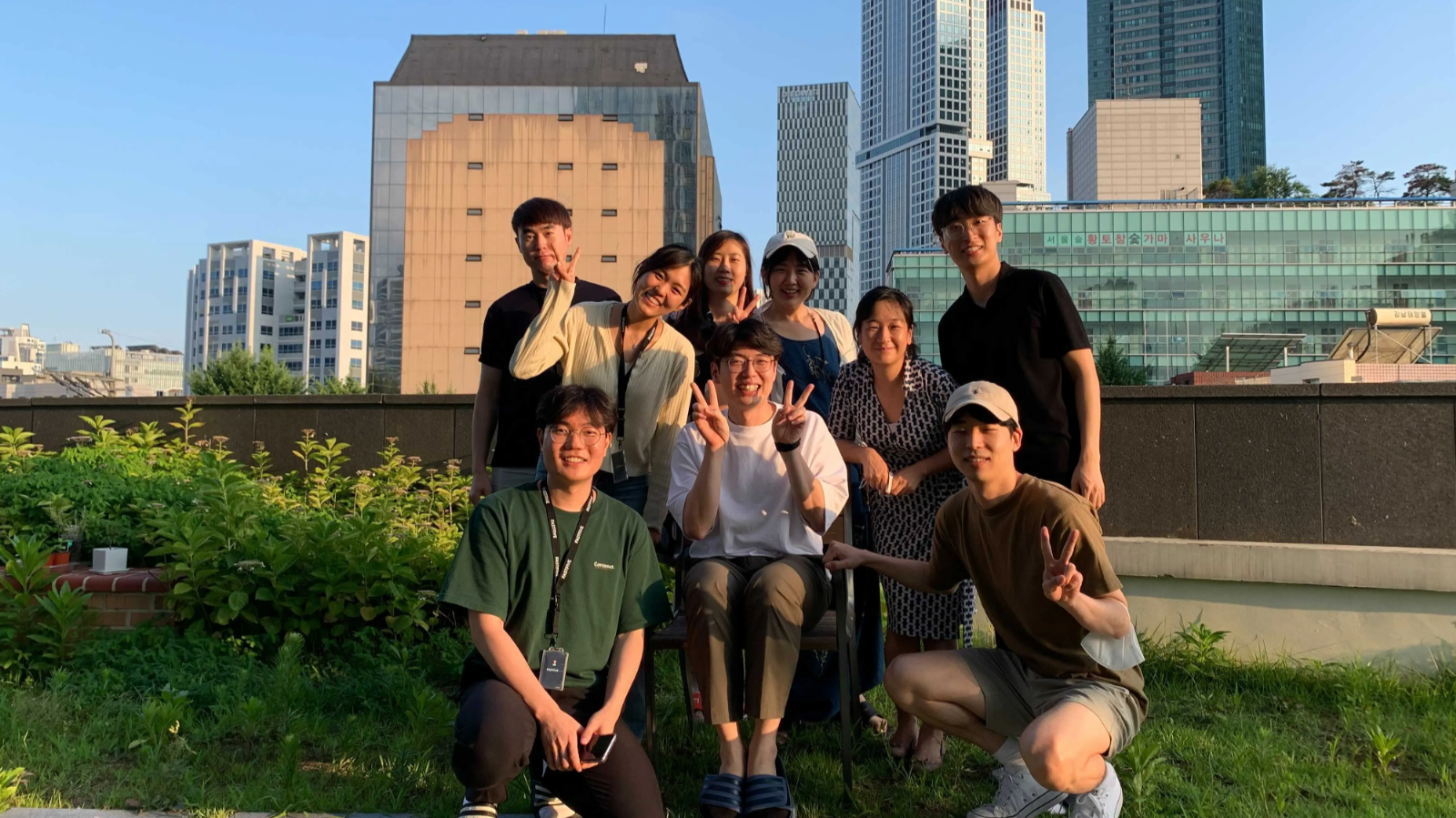 9명의 초기 창업 멤버 (출처: 라이프오아시스 제공)