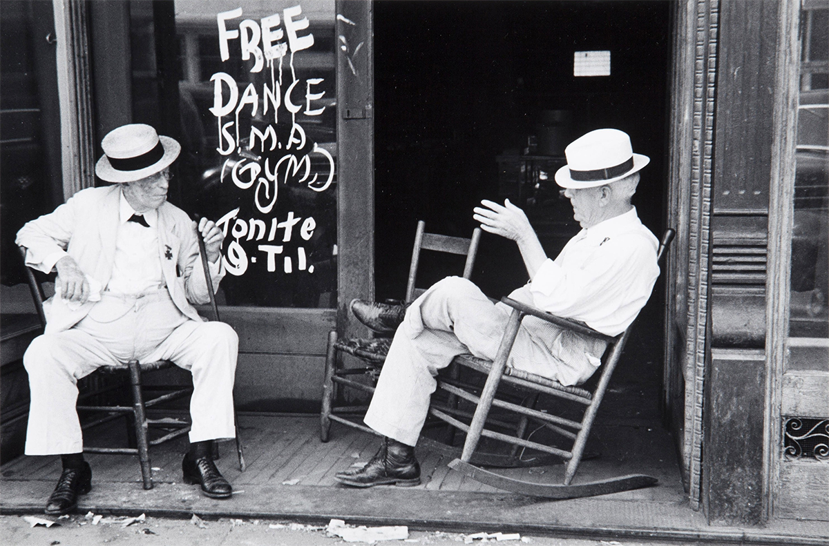 &nbsp; Walker Evans,&nbsp;

Two Elderly Men in Conversatio, 1936

