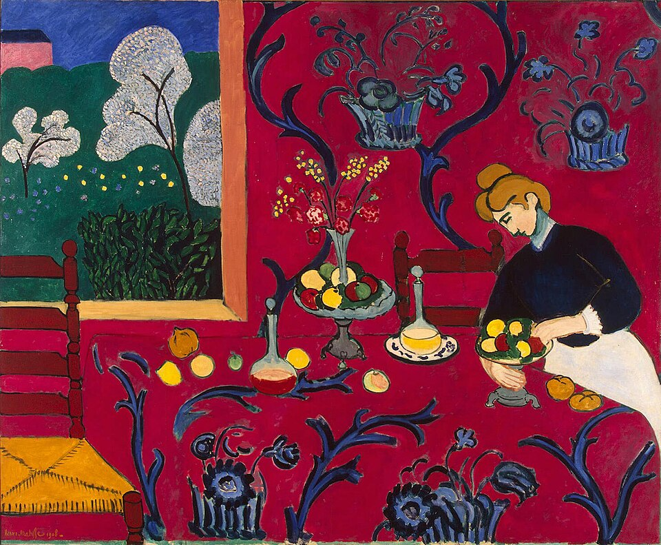 앙리 마티스(Henri Matisse),《붉은 조화(The Dessert: Harmony in Red)》