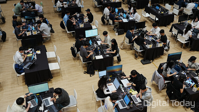 카카오페이증권이 경기도 판교 오피스에서 ‘제1회 인공지능(AI) 해커톤’ 행사를 개최했다. [사진: 카카오페이증권]