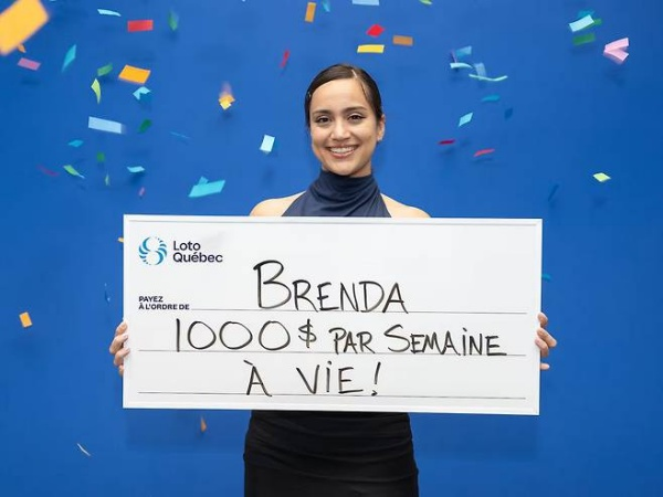 캐나다 몬트리올에서 복권에 당첨된 브렌다 오빈-베가(Brenda Aubin-Vega) [사진:&nbsp;로토-퀘벡(Loto-Québec)]