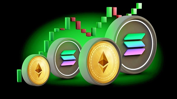 알트코인 시장에서 이더리움과 솔라나의 역전 현상이 관측되고 있다 [사진: 셔터스톡]