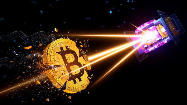 &nbsp; 양자컴퓨터 발전이 비트코인 보안을 위협할 것이라는 전망에 대해 업계와 학계의 견해가 엇갈린다 [사진: Reve AI]