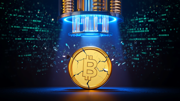 양자컴퓨팅 위협론이 거센 암호화폐 시장  [사진: Reve AI]