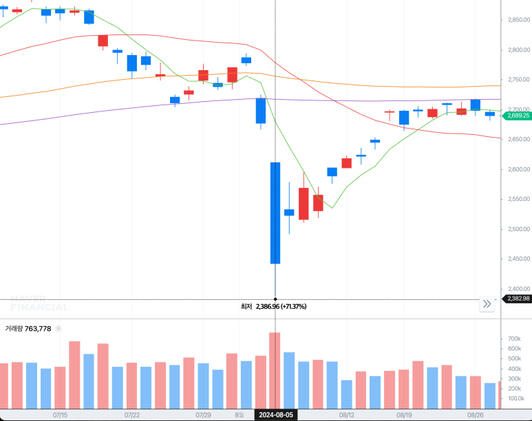 24년 8월 코스피 급락의 날