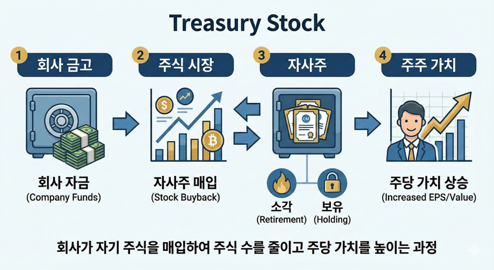 '자사주'의 개념 (AI 활용)