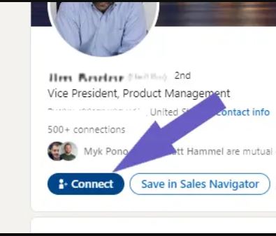 기본 프로필 모드에서 'connect' 버튼 활성화 화면