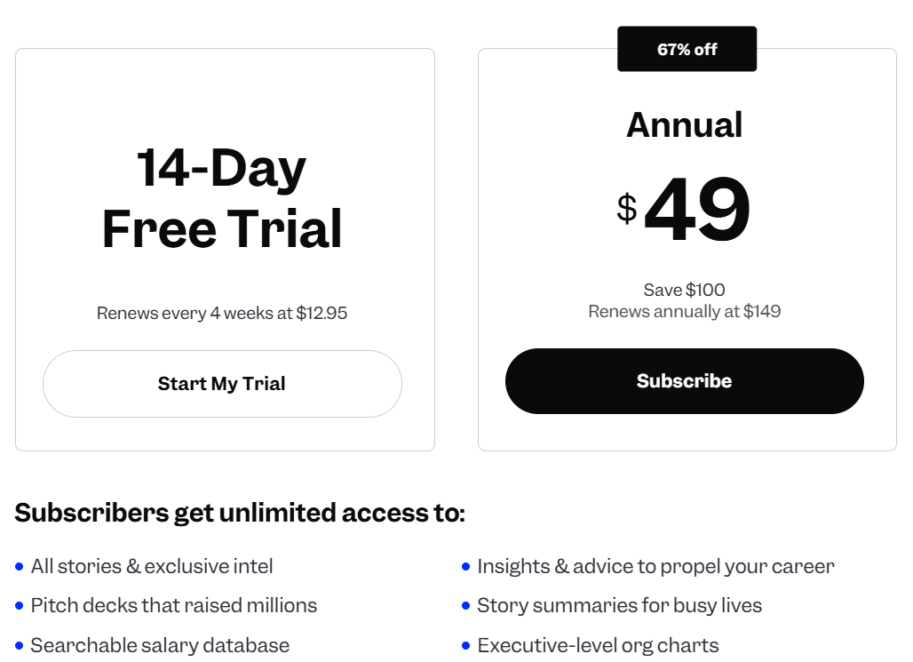 Artificial Societies의 주요 수익모델인 구독형 서비스는 위와 같이 구성되어 있어요.