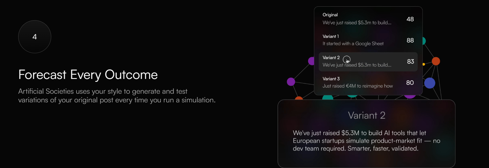 4단계: 테스트 내용을 반복실험하면서 최적의 전략을 도출합니다.