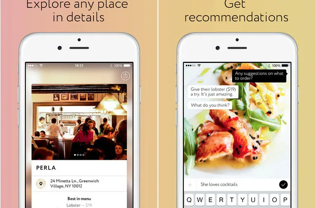 루카(Luka)는 음식 추천 메시지 형식으로 유저와 대화하던 형태의 서비스였어요.