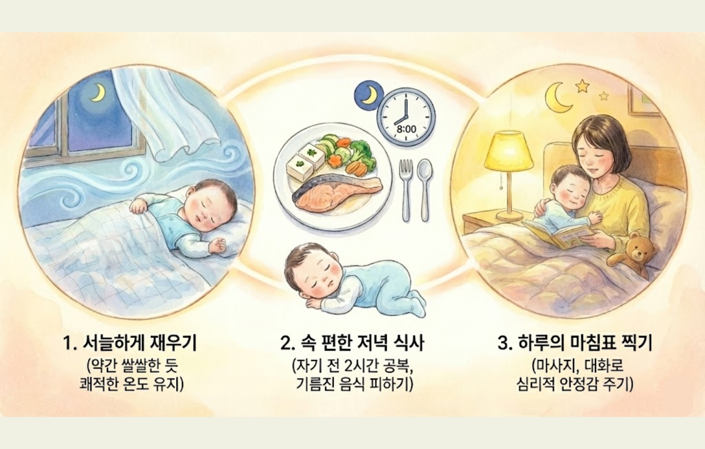 우리 아이 꿀잠 습관 3가지 정리