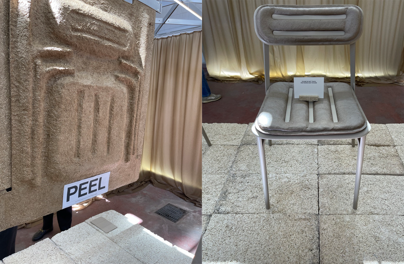 2023 밀란 디자인 위크에서 Prowl Studio가 선보인 대마 섬유로 만든 바이오 플라스틱 의자 (사진 출처: Prowl Studio)