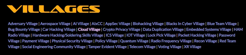 출처: https://defcon.org/html/defcon-32/dc-32-villages.html