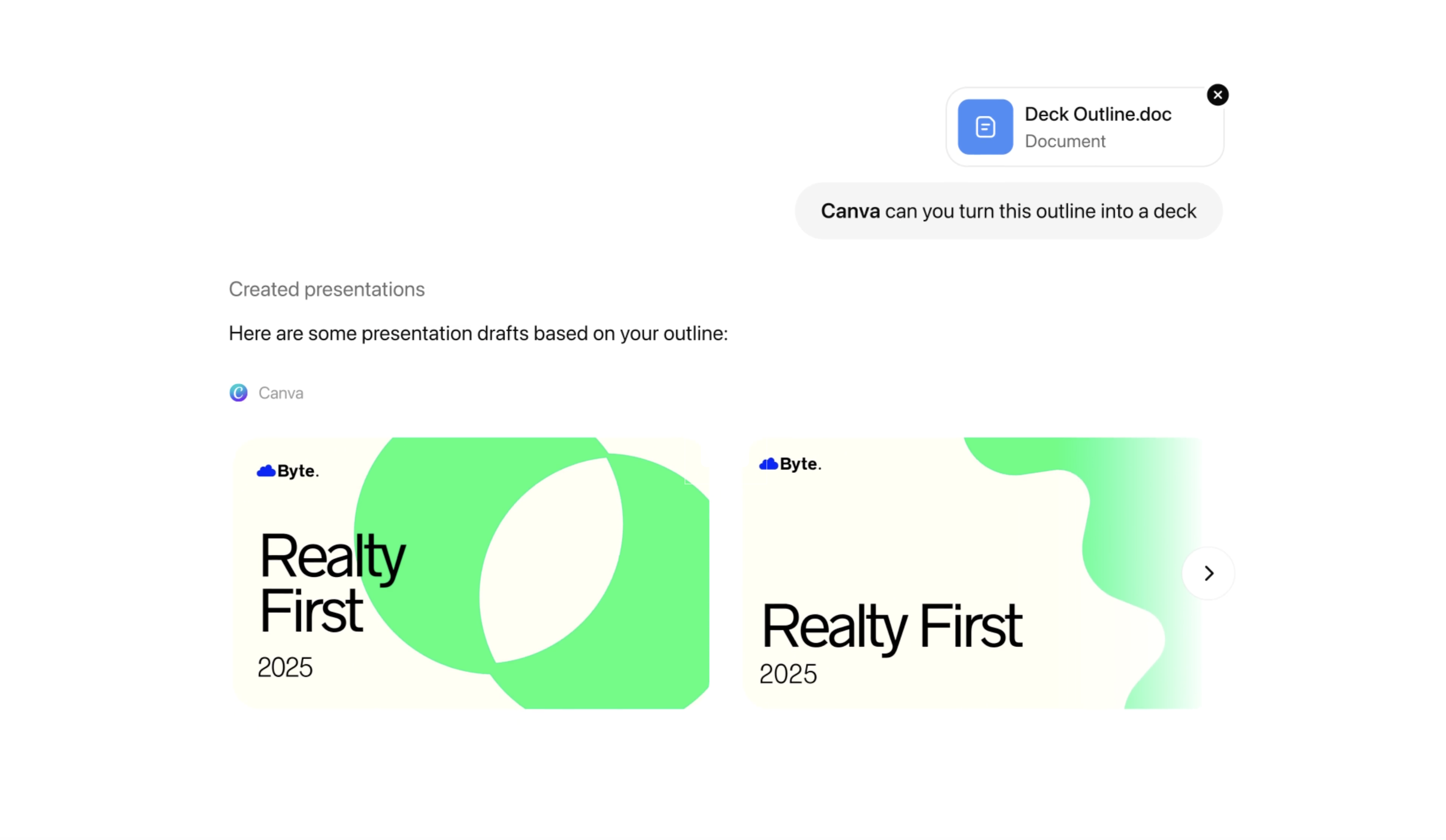 ex) Canva에 다이어그램을 만들어달라고 요청 -> 캔바 결과물 전달 -> 캔바 편집 가능