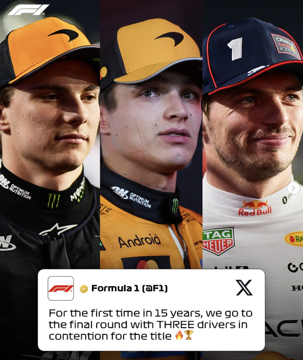 출처: F1 공식 인스타그램