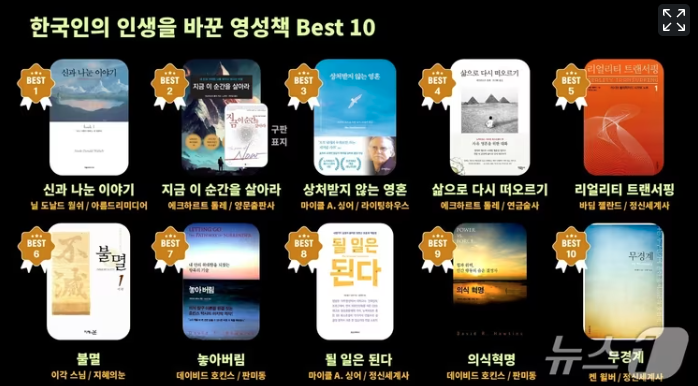 한국인의 인생을 바꾼 영성책 베스트 1위가 '신과 나눈 이야기'이다