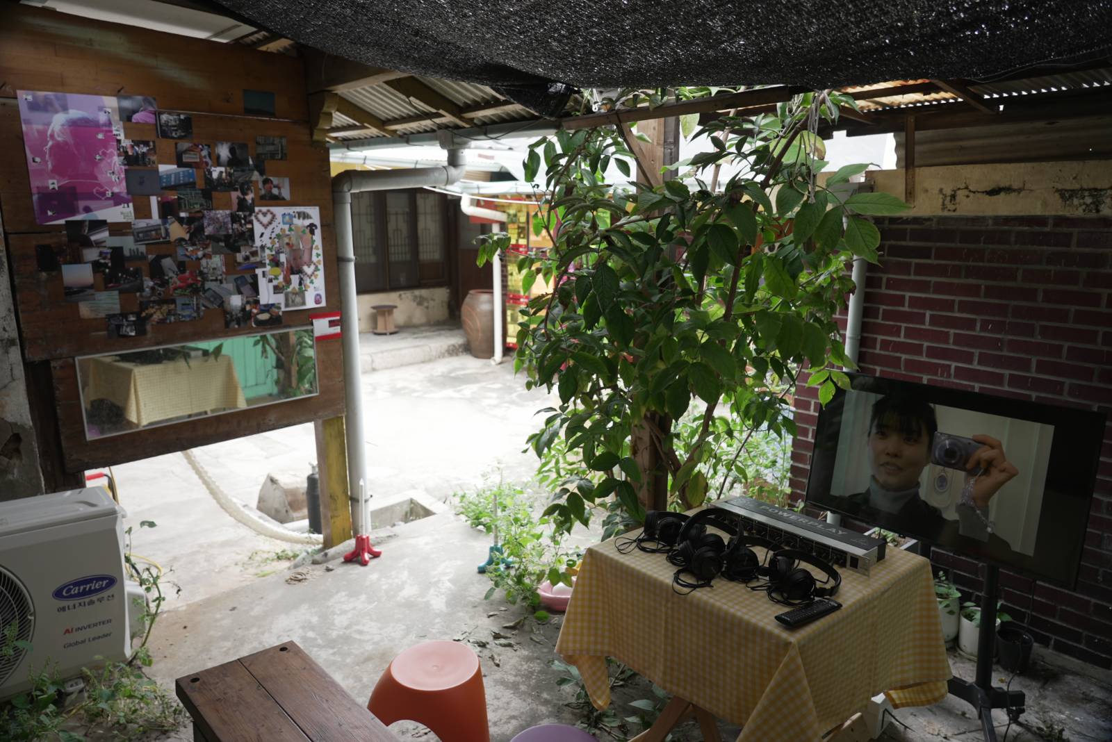 ▲ 2025.10.1-4. '마침 내 극장' <퍼니스트 홈비디오, 코리아>(김국희, 2025) 상영관 (사진 제공: 김다영)&nbsp;