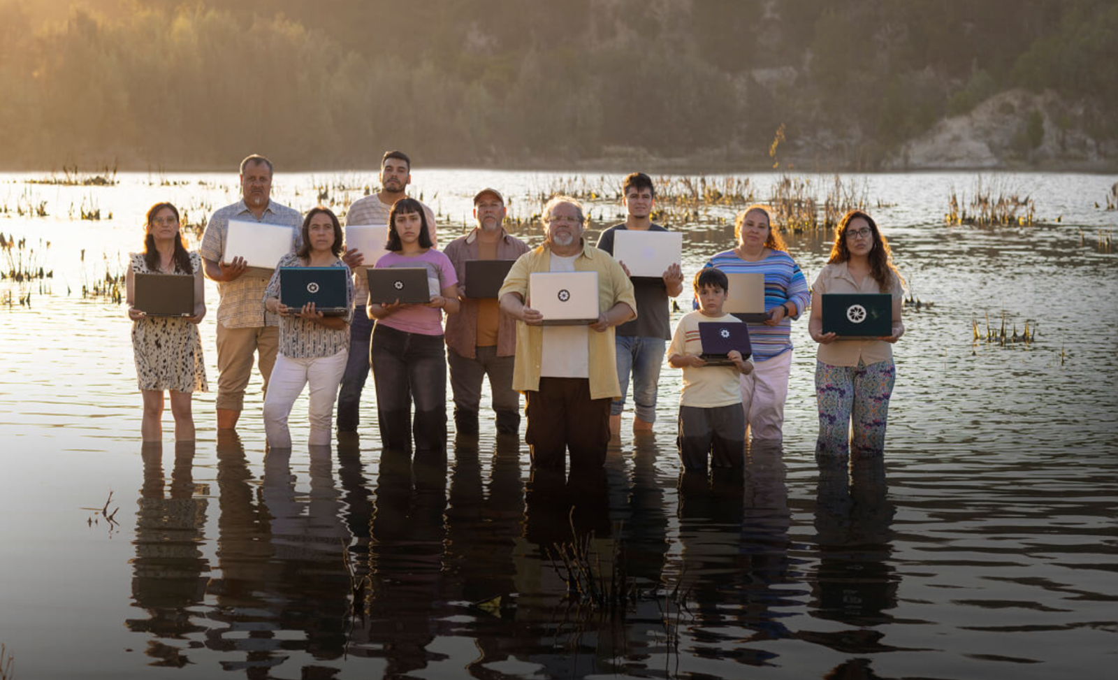 “한 마을이 물을 지키기 위해 하루 동안 ‘AI’가 되다.” 퀼리.AI는 Fundación Avina와 Corporación Ngen의 이니셔티브이다. (Quili.AI 웹사이트 메인 화면)&nbsp; ⓒ Quili.AI&nbsp;
