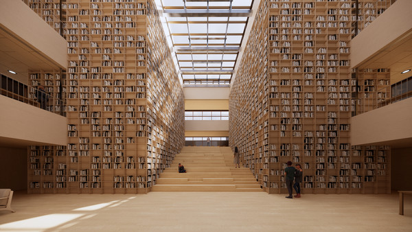 송도 국제 도서관 내부