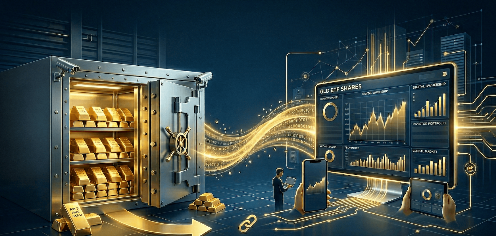 물리적 금과 디지털 소유권의 연결