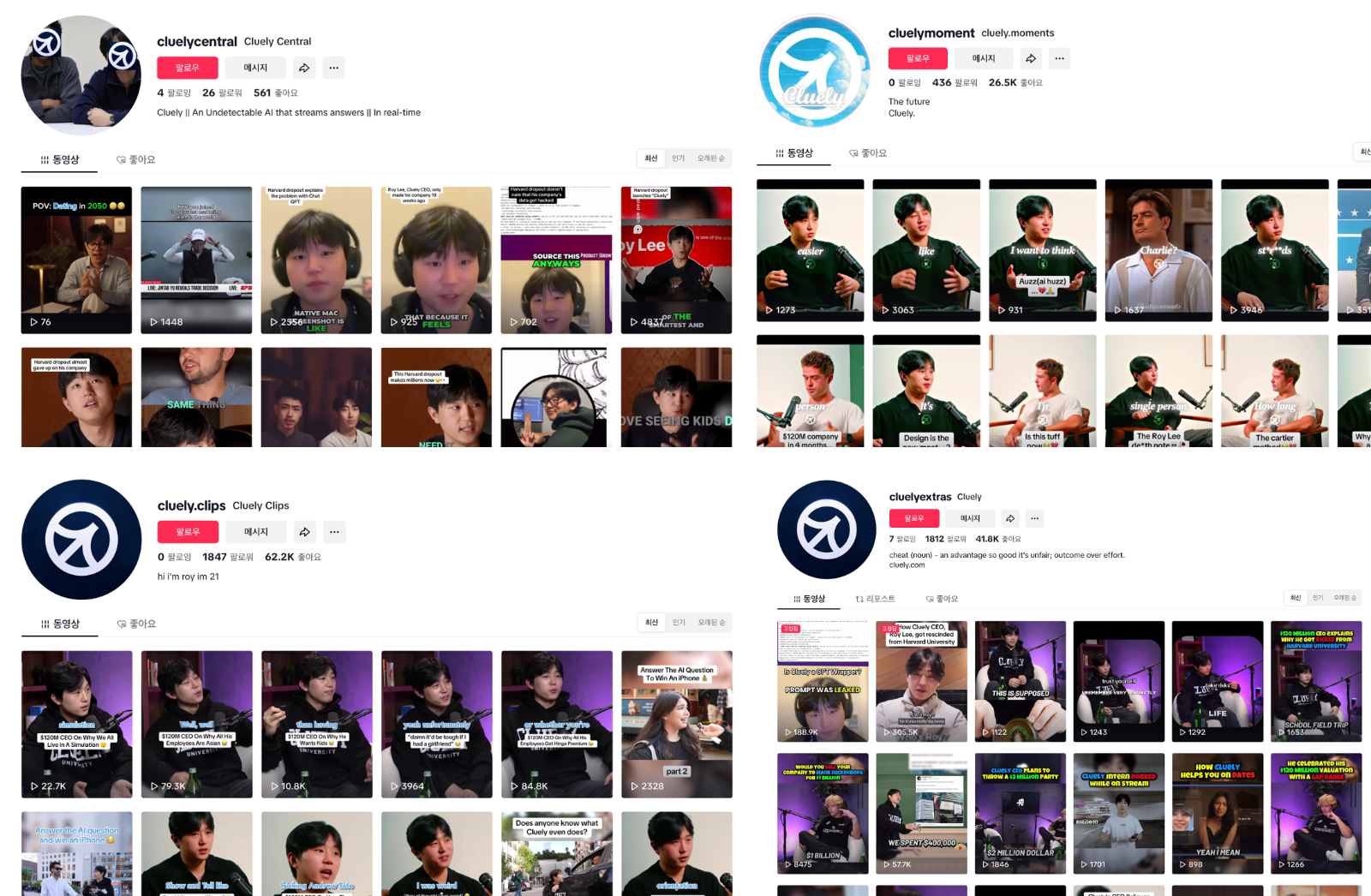 로이는 틱톡 채널 다각화를 통해 유입 경로를 넓히는 전략을 세웠다