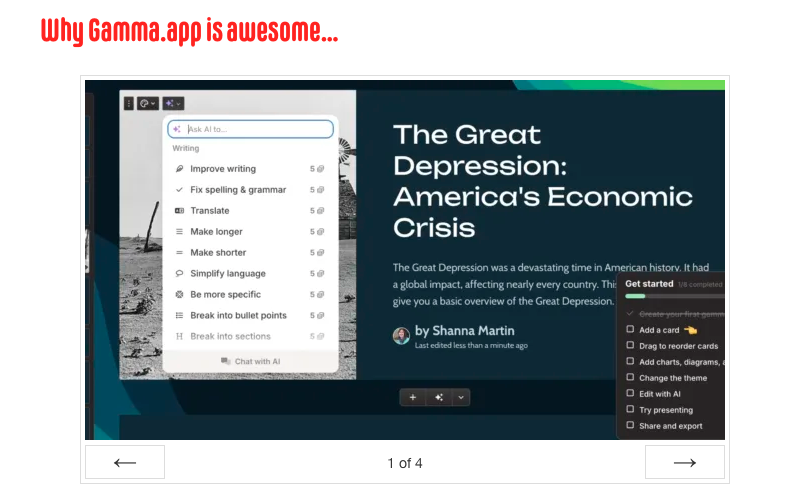 Why Gamma.app is awesome (출처 : techtools for teachers)