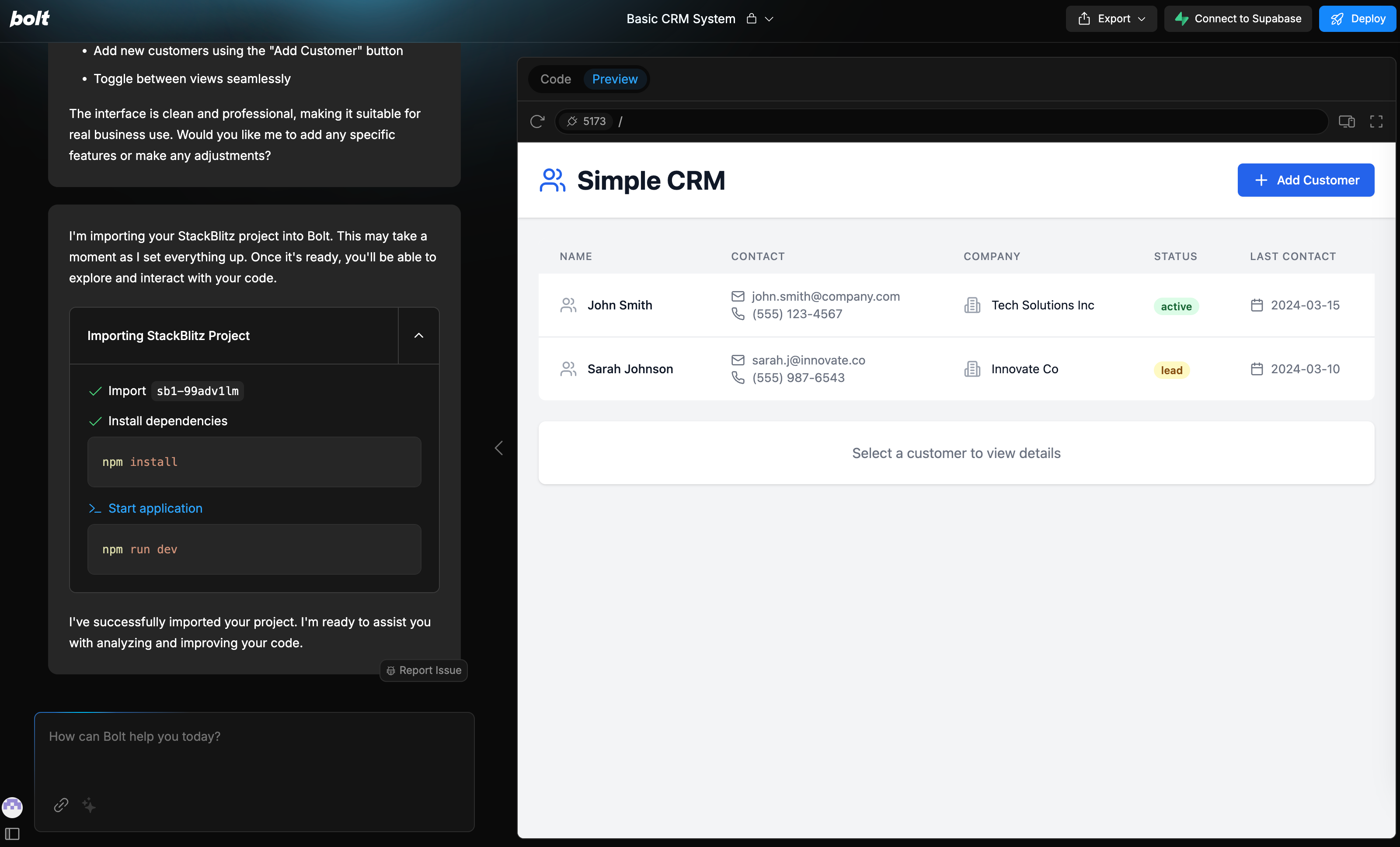 bolt로 만든 프로토타입 예시 (출처 : lennysnewsletter)