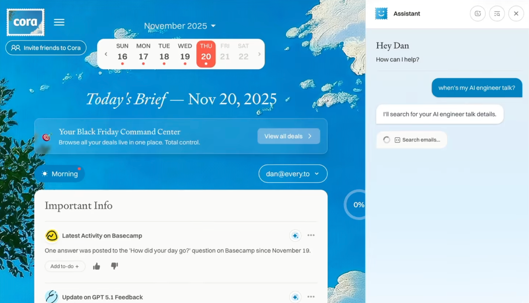 출처:Youtube 'Dispatch from the Future: building an AI-native Company – Dan Shipper, Every, AI & I'