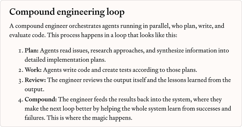 출처 : every.to/chain-of-thought/compound-engineering-how-every-codes-with-agents