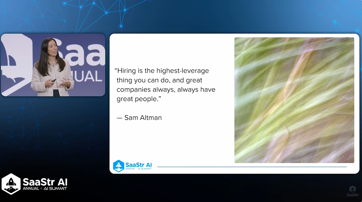 출처 :&nbsp;How to Build Top-Performing Sales Orgs with OpenAI's GTM Leader Maggie Hott 캡처&nbsp;