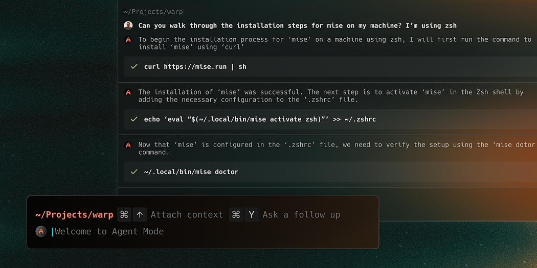 출처 :&nbsp;warp.dev/blog/agent-mode