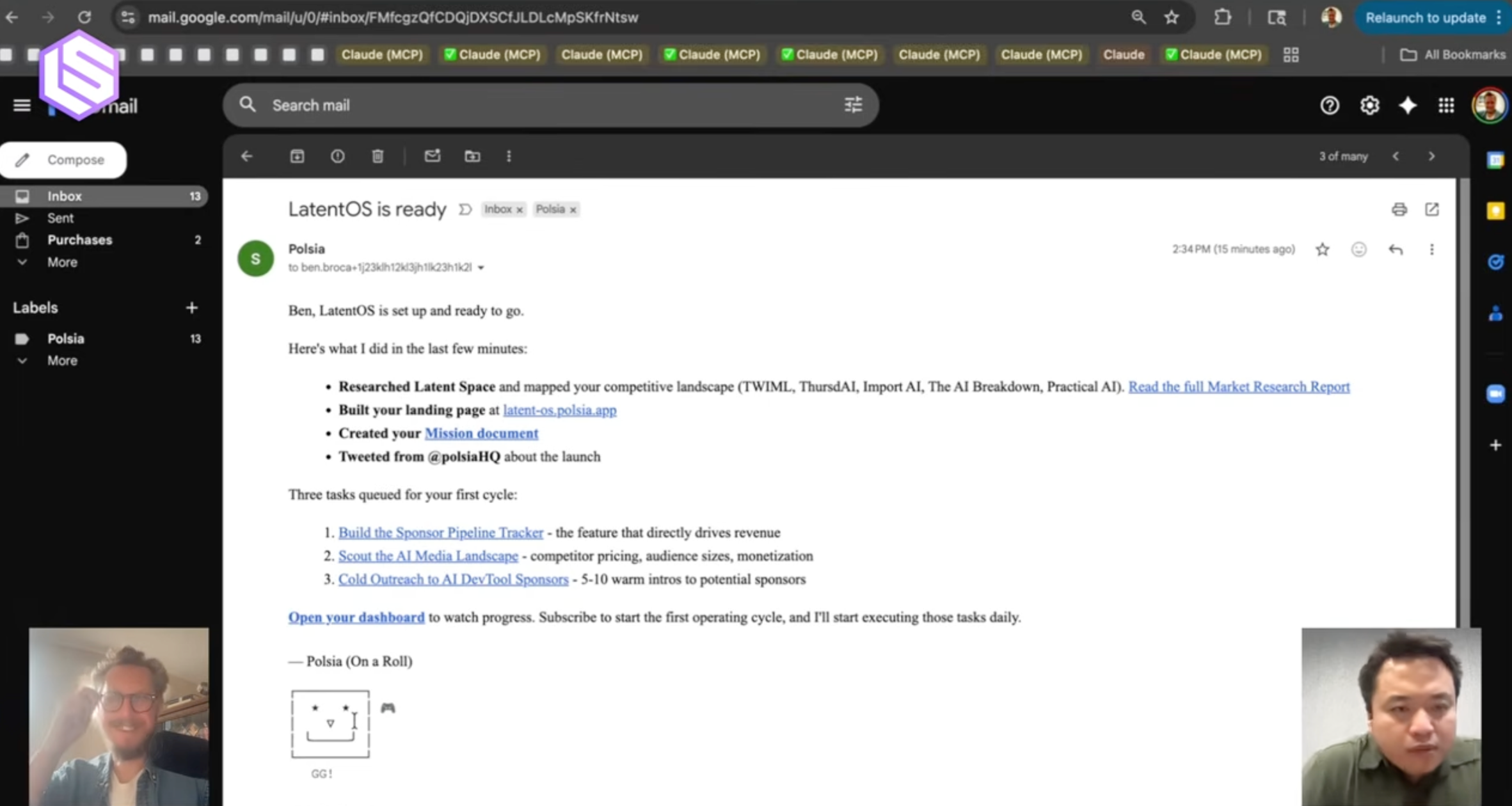 이미지 출처 : Latent Space Podcast, 'Polsia: Solo Founder Tiny Team from 0 to 1m ARR in 1 month & the future of Self-Running Companies'