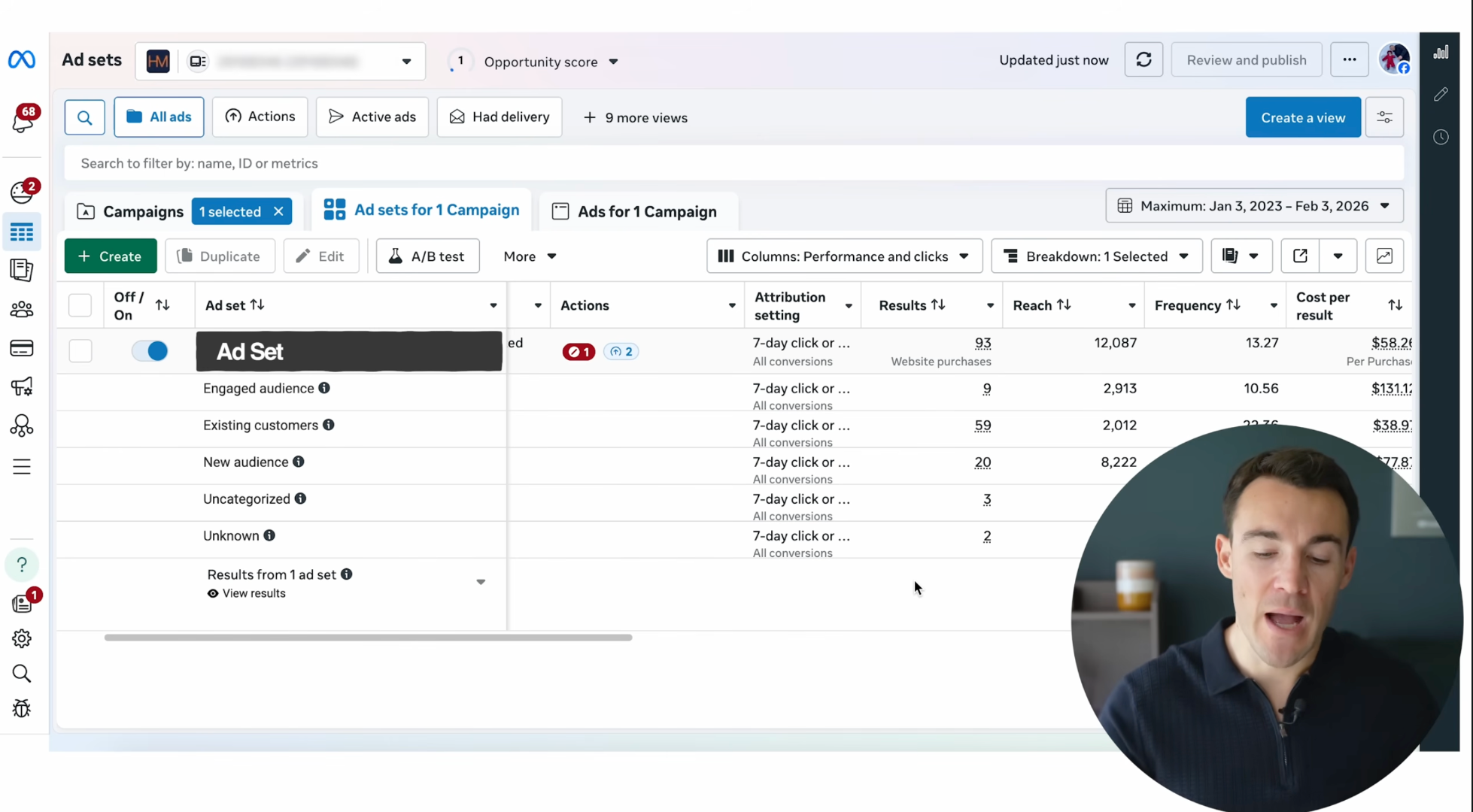 메타 광고 세팅은 효과적인 만큼 복잡하다. 이미지 출처 : Youtube 'The BEST Facebook Ad Campaign Structure for 2026' by Ben Heath
