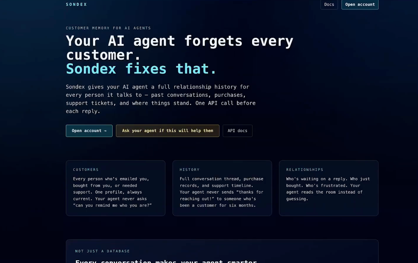 Sondex 화면.이미지 출처 : @AndrewWarner, X