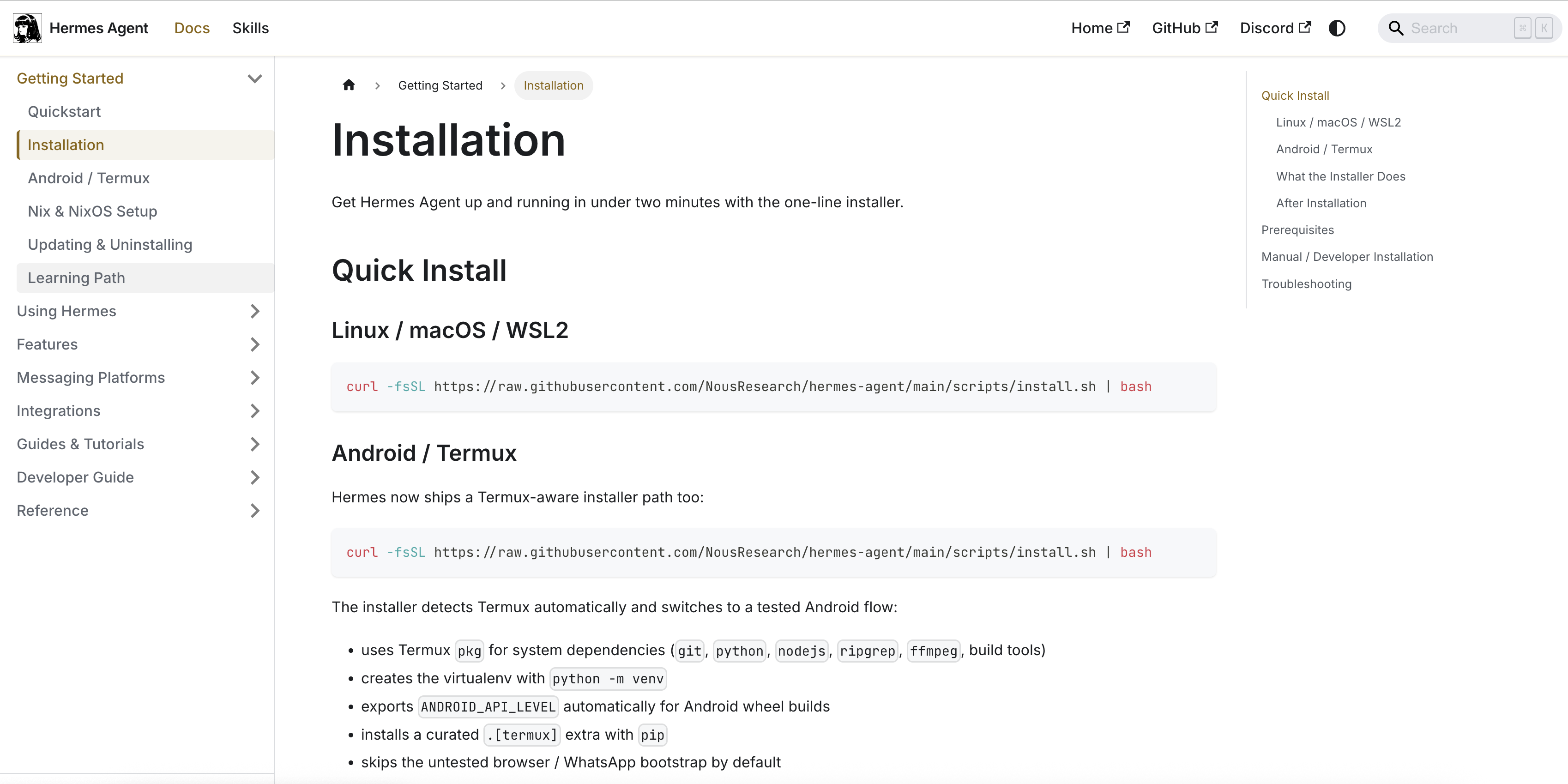 이미지 출처 :&nbsp;hermes-agent.nousresearch.com