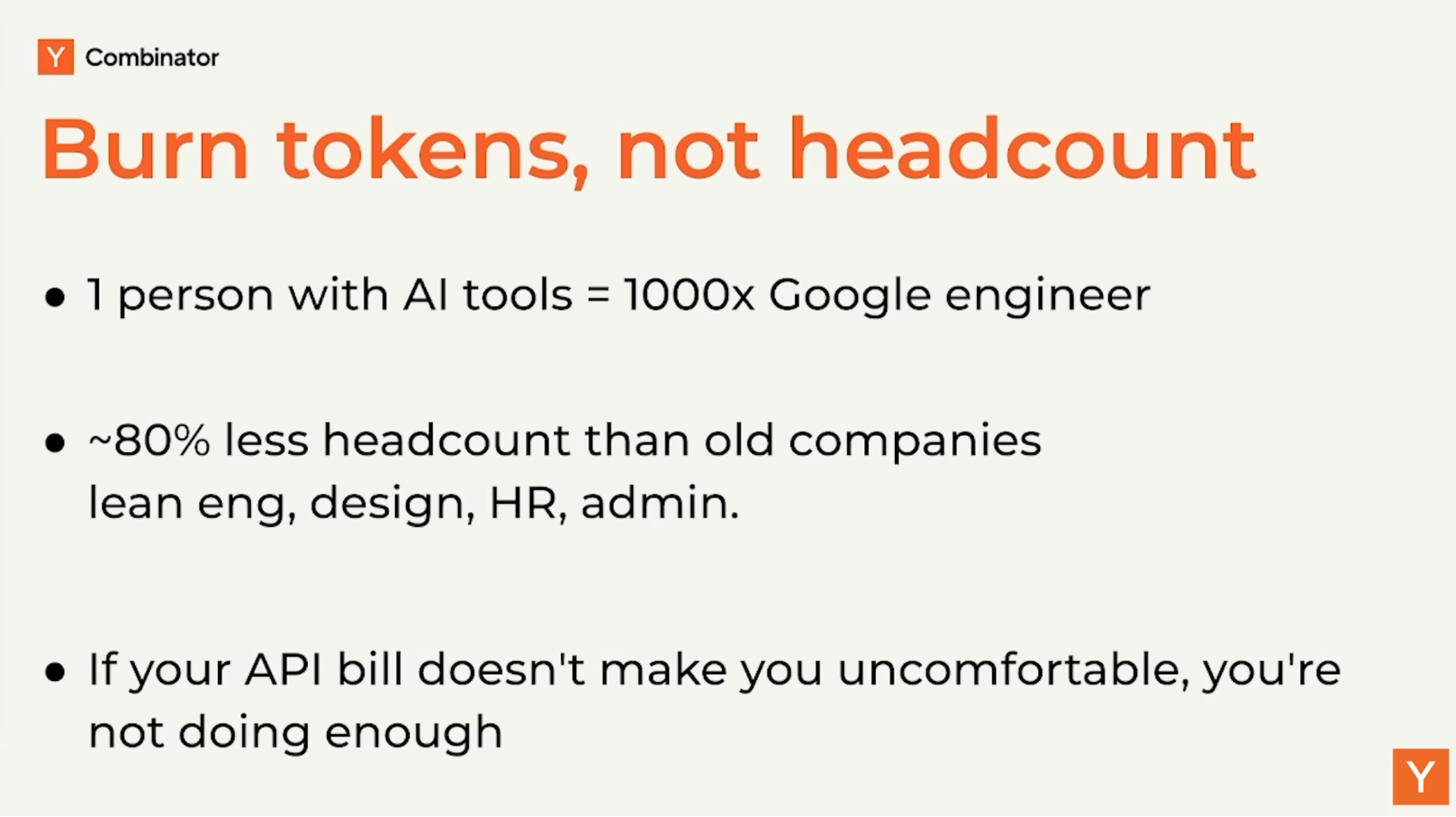 이미지 출처 : Youtube 'How to Build a Self-Improving Company with AI', from&nbsp;Y Combinator