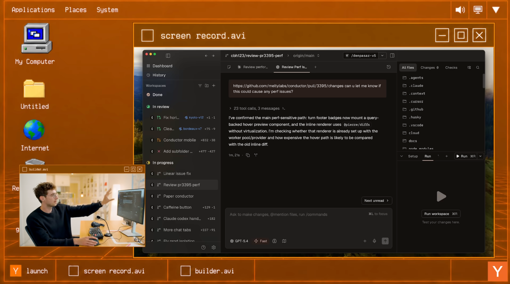 이미지 출처: Youtube 'Conductor CEO Charlie Holtz Walks Us Through His AI Coding Setup', from Y Combinator
