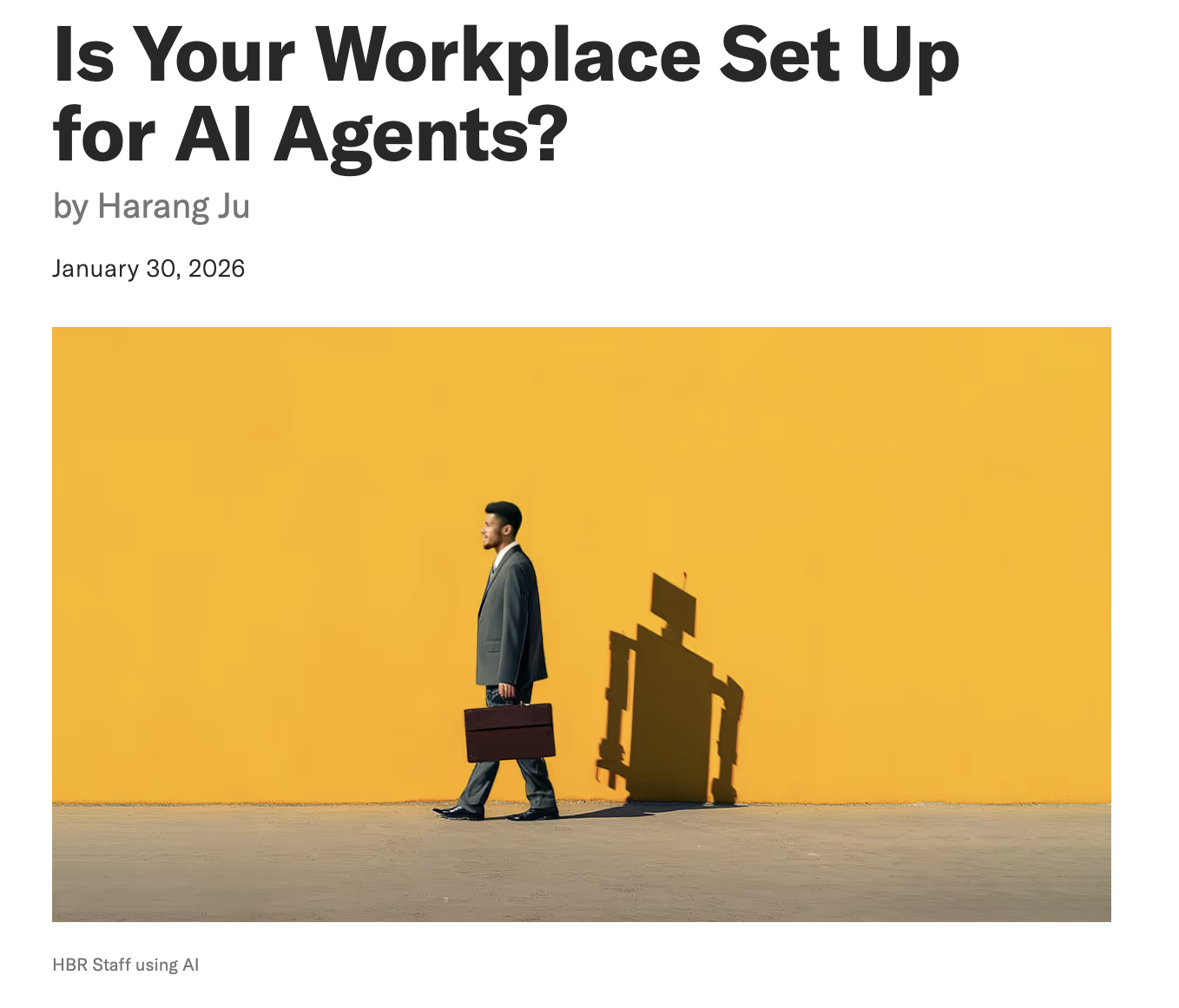 AI에 맞춰 조직을 재설계해야 한다는 HBR의 분석.
<br />이미지 출처 : Harvard Business Review