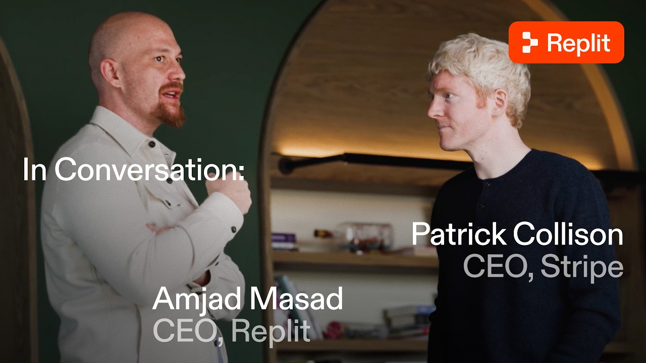 이미지 출처 : Youtube 'The Best Time in History to Start a Company | Patrick Collison & Amjad Masad', by&nbsp;Replit & Stripe