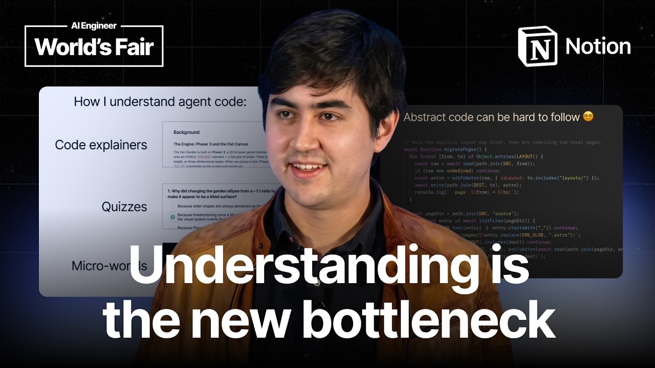 이미지 출처 : Youtube 'Understanding is the new bottleneck — Geoffrey Litt, Notion',&nbsp;AI Engineer
