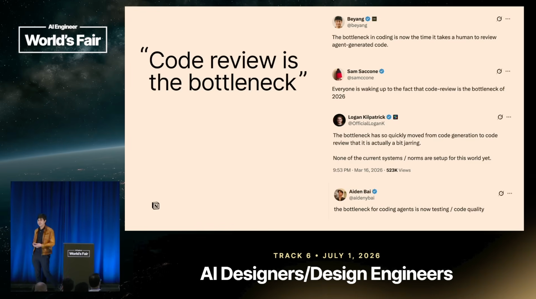 이미지 출처 : Youtube 'Understanding is the new bottleneck — Geoffrey Litt, Notion',&nbsp;AI Engineer