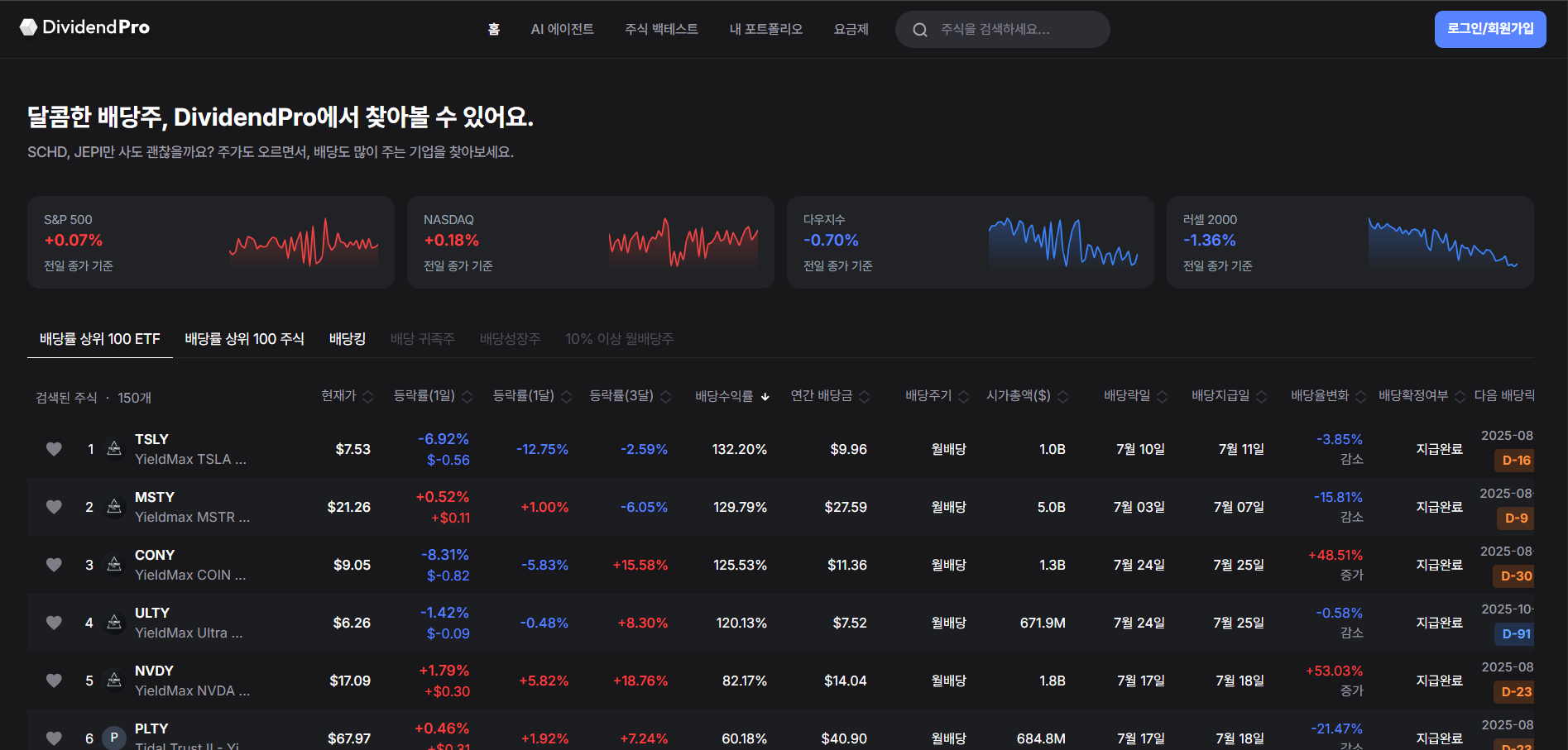 처음 만들었던 배당 주식 관리 앱.
