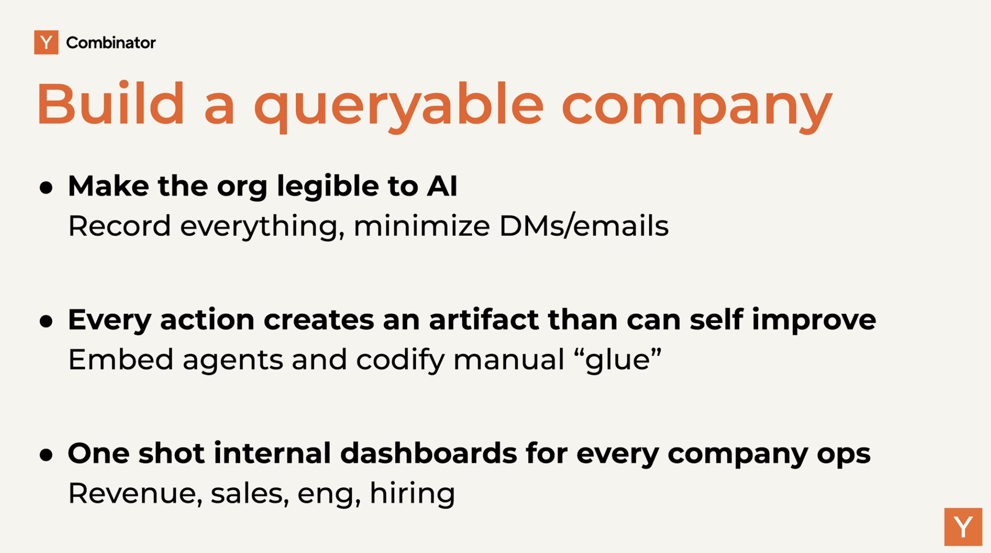 이미지 출처 : Youtube 'How To Build A Company With AI From The Ground Up' by&nbsp;Y Combinator