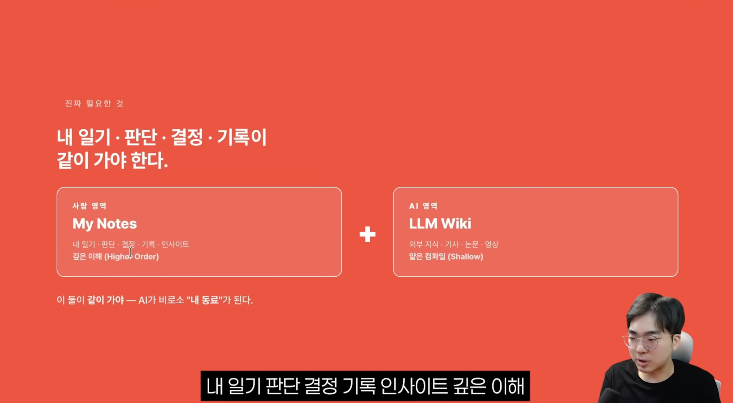 이미지 출처 : Youtube 'LLM Wiki가 망하는 진짜 이유: Obsidian·Claude Code보다 중요한 AI OS 설계', by&nbsp;브레인 트리니티 (Brain Trinity)