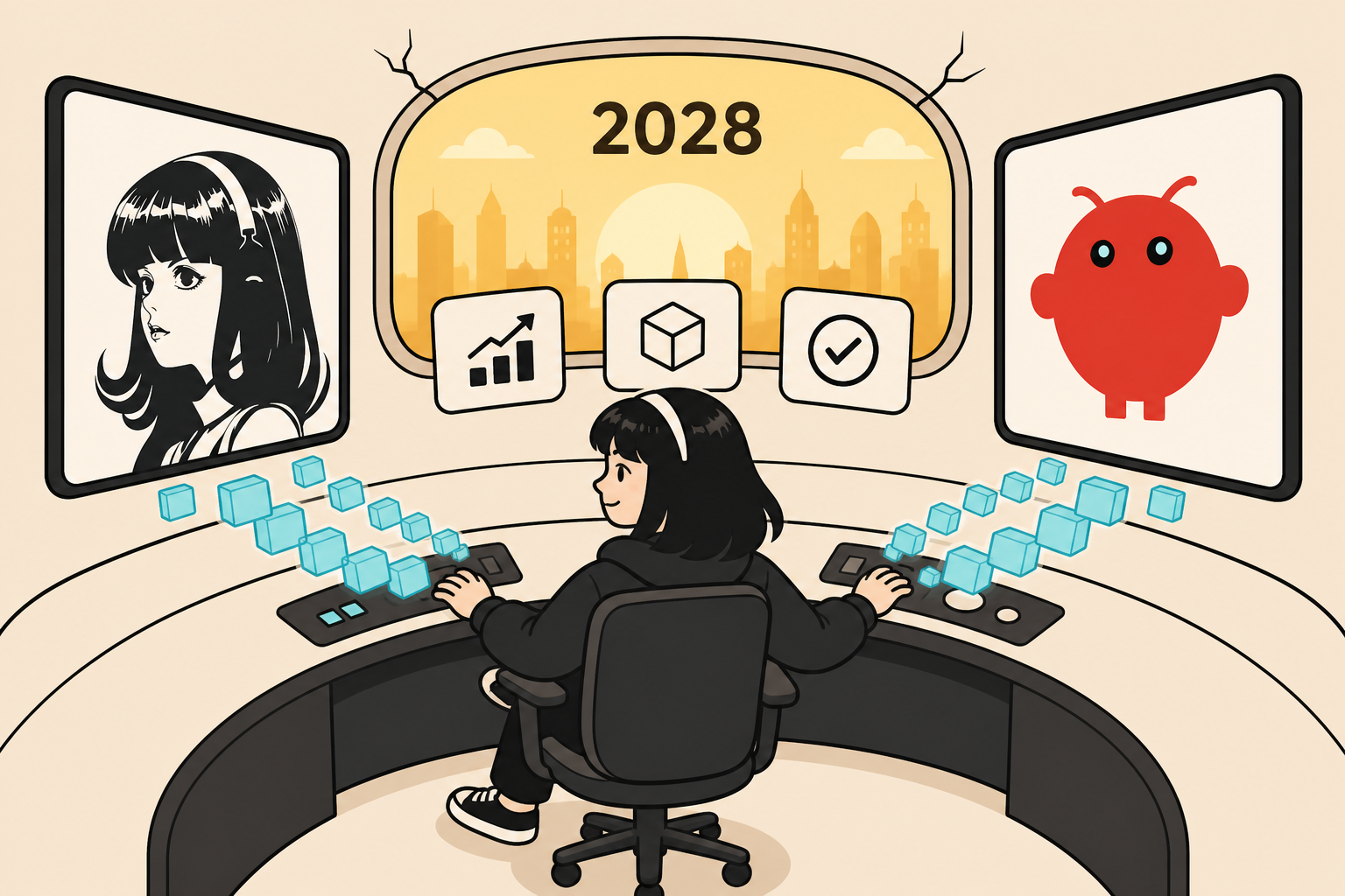 100만 토큰을 쓰면 2026년에 2028년을 살 수 있다.&nbsp;이미지 출처 : 나노바나나 제작