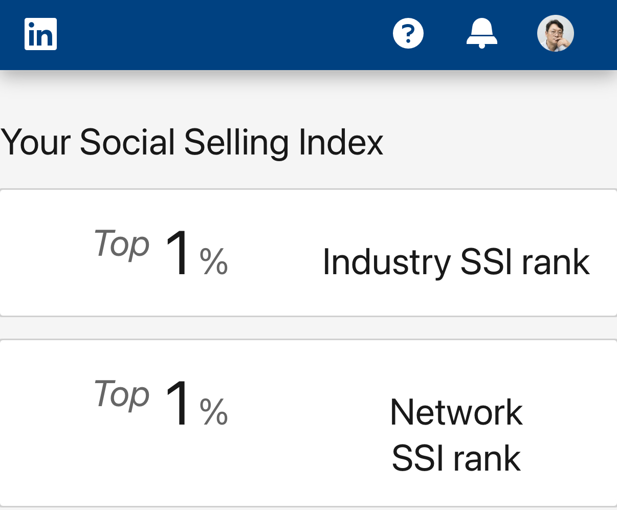 ๋งํฌ๋์ธ SSI์ง์์ด๋ฉฐ ์ ๋ ์ฐ์
๋ถ์ผ, ์ธ๋งฅ ๋ด ์์ 1%์ ์ํด ์์ต๋๋ค.