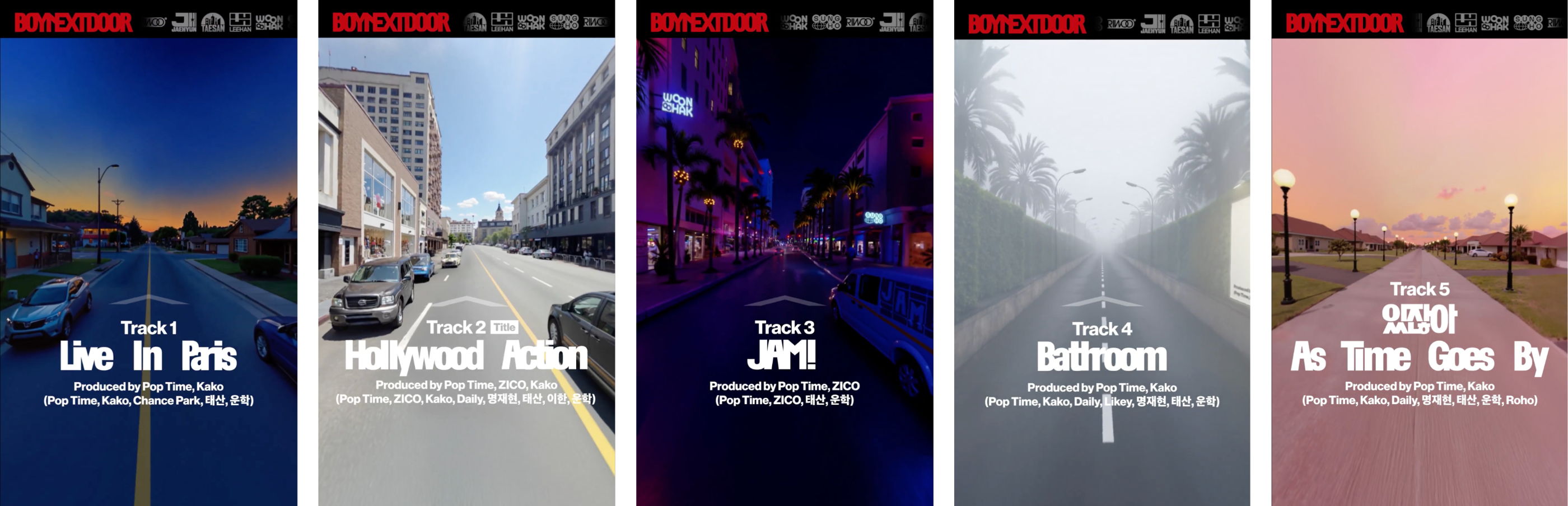 BOYNEXTDOOR – [The Action] Track List 中