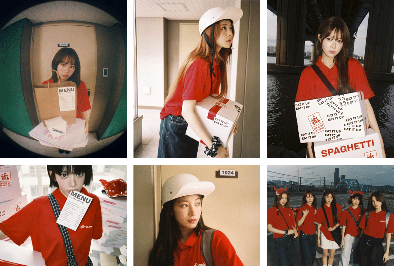 LE SSERAFIM - [SPAGHETTI] Concept Photo (KNOCKING BASIL🌿 ver.)